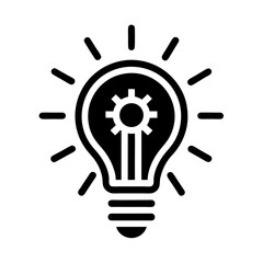 innovation icon set light bulb idea symbol.