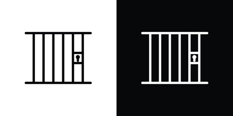 Jail icon Logo. Vector Illustration. EPS Illustration.