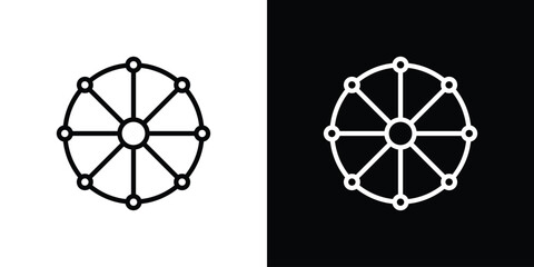 Multichannel icon Logo. Vector Illustration. EPS Illustration.