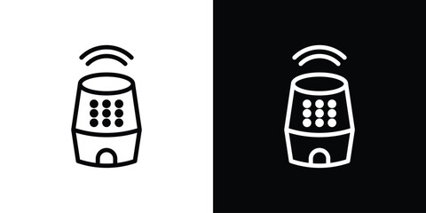 Smart speaker icon Logo. Vector Illustration. EPS Illustration.