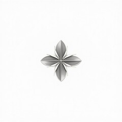 a sleek, single-line flower logo