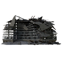 Destroyed building war