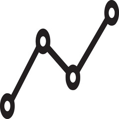 Stock market chart graph line diagram showing business and financial growth and investment analysis data on transparent background