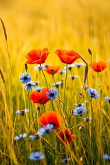 Obraz premium field of poppies