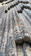 Towering ancient basalt columns, echoing Earth Day's geological wonders and Hexagonal Awareness...