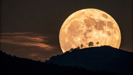 Ascending Orb: A Warm Full Moon