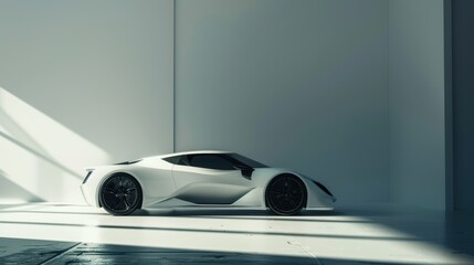 Modern Car Design with Sleek Body and Automotive Detail