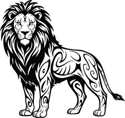Fototapeta premium lion isolated on white