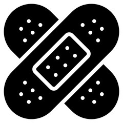 Bandage Icon, Glyph style icon vector illustration, Suitable for website, mobile app, print, presentation, infographic and any other project.
