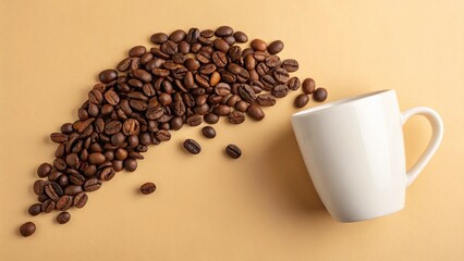 Abundance of Aroma: Coffee Beans Overflowing