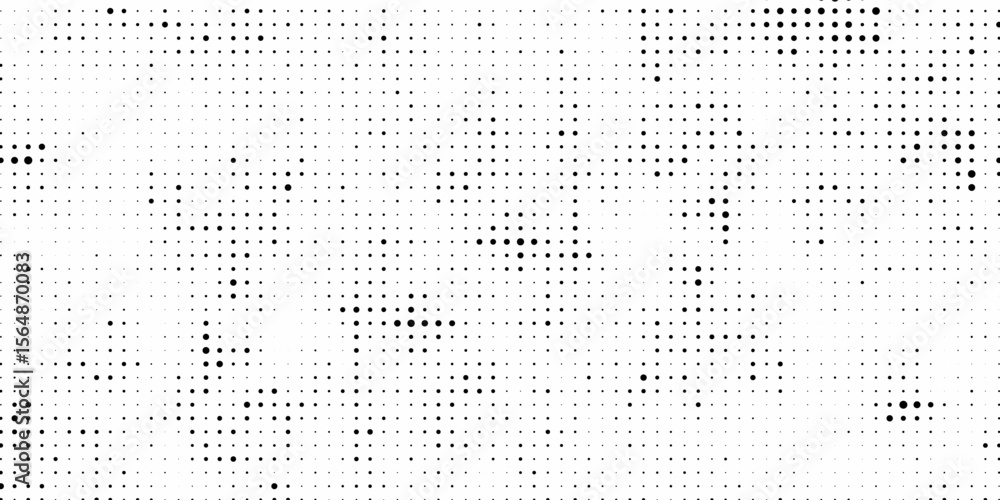 Poster dotted gradient halftone background. horizontal seamless dots pattern in pop art style. abstract mod