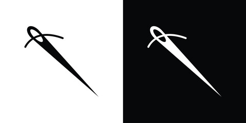 Needle icon illustration doodle. Flat illustration vector set