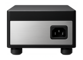 Under-desk isolation transformer suitable for a study room, with vibration-dampening feet to ensure quiet operation.