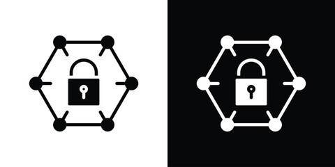 Private network icon illustration doodle. Flat illustration vector set