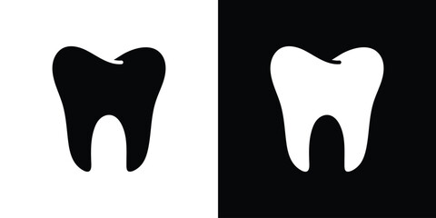 Tooth icon illustration doodle. Flat illustration vector set
