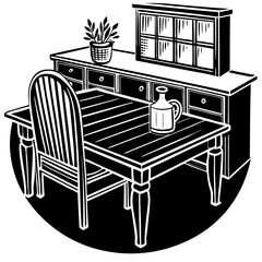 kitchen furniture vector