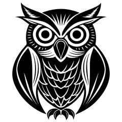 Obraz premium owl on white background