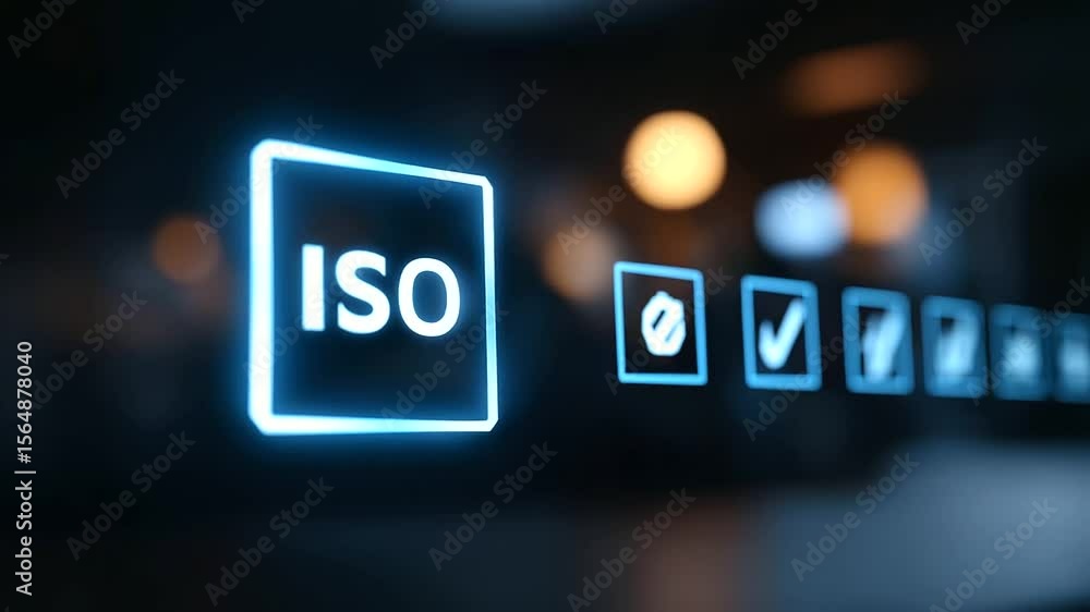 Poster a video showcasing the process and importance of obtaining iso certification for quality assurance i