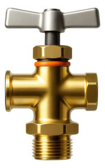 A frost-proof shut-off valve designed to prevent freezing in an outdoor garden faucet of a suburban home.