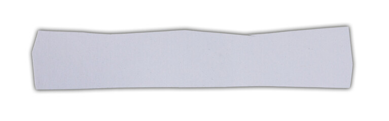 blank white paper cut with outer shadow on transparent background. document, template, frame design