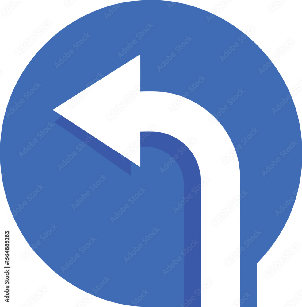 Aufkleber glossy blue 3d vector arrow icon button set for web and business design, indicating direction like r