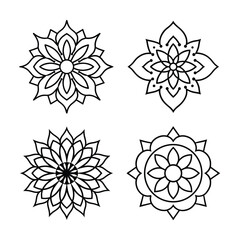 line art mandala bundle design