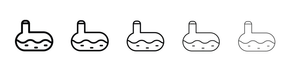 Sewerage tank icon web Vector collection in black strokes