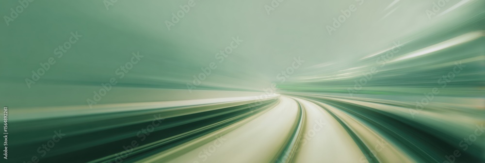 Aufkleber Futuristic Digital Data Tunnel with Mechanical Interface Lines Symbolizing Secure Big Data Flow and Technological Evolution in Tech Consulting Services