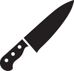 Kitchen knife icon vector