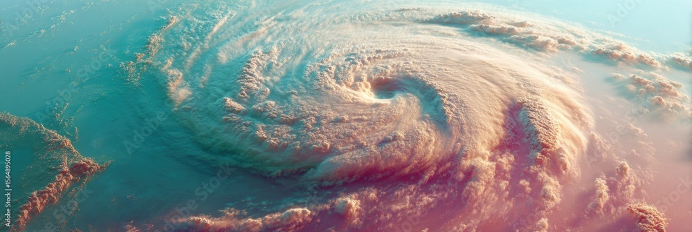Poster Real-Time Hurricane Path Map of Southeastern United States on Interactive Weather App with Hazard Zones Showing Disaster Preparedness and Safety Alerts