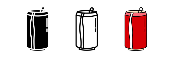 Soda icon on white background
