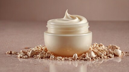 Lotion, beauty, skincare, and cream — this smooth, soft cosmetic texture creates a visually appealing background that highlights product quality, evokes self-care rituals, and enhances promotional vis