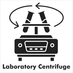 Laboratory Centrifuge Icon - Glyph Style