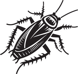 silhouettes of cockroaches vector design