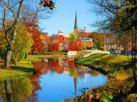 historic Frederick Maryland in fall 