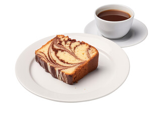 A beautifully swirled marble cake s