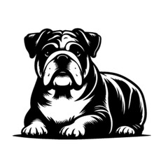 Cartoon Bulldog Vector – Playful and Bold Dog Character Design