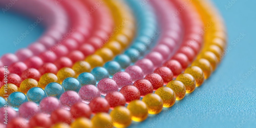 Poster Close-up of Humidity Indicator Card with Colorful Sensor Dots Showing Moisture Levels for Reliable Electronics Quality Control and Moisture Prevention