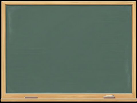 close up of an empty blank school green chalkboard education supplies desk auditorium back to school - Powered by Adobe