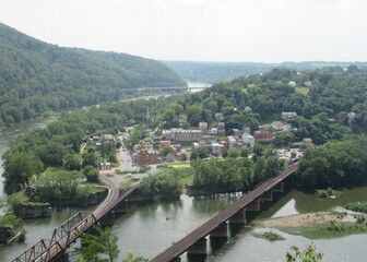 view of the river and the city