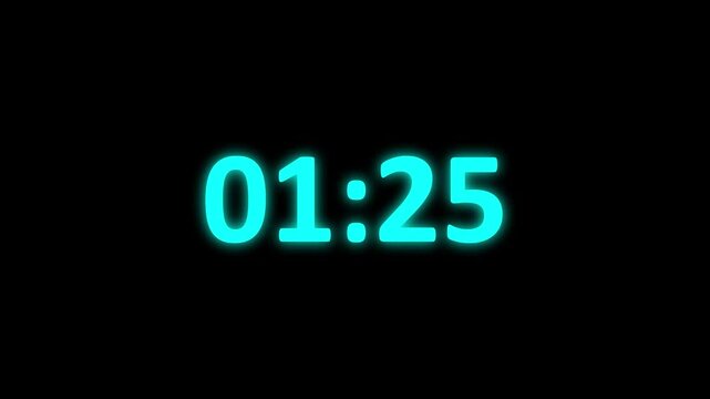 one minute at 30 seconds  flip clock countdown 