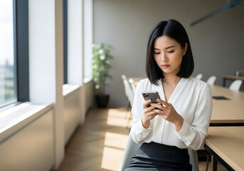 young woman talking on cell phone