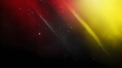 Red and Gold Abstract Nebula Space Background