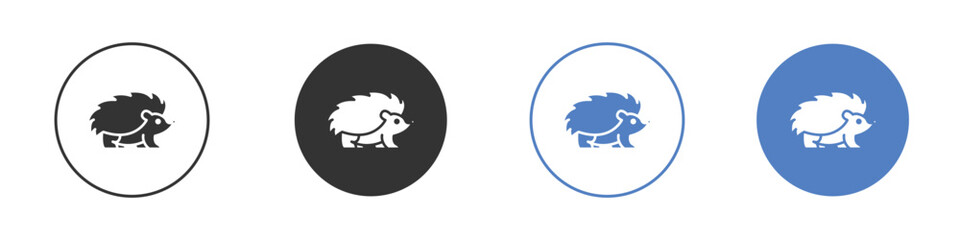 Hedgehog icon Thin line design. Vector Graphic. EPS 10