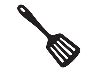 kitchen spatula logo silhouette vector, spatula icon logo vector design, Spatula logo of cooking and kitchen silhouette vector, kitchen various spatula logo silhouettes vector on a white background