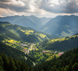 Fototapeta premium view from the mountain