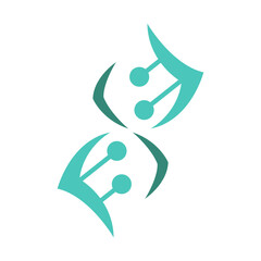 DNA logo icon design