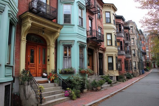 Boston Housing: Historic Row House in Colorful Beacon Hill Neighborhood