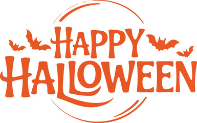 Happy Halloween lettering designs with  text decorated . Text, Typescript, Vector, Halloween, Horror, use in banner, poster etc. 