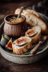Minimal aesthetic food and lifestyle flat lay with natural light